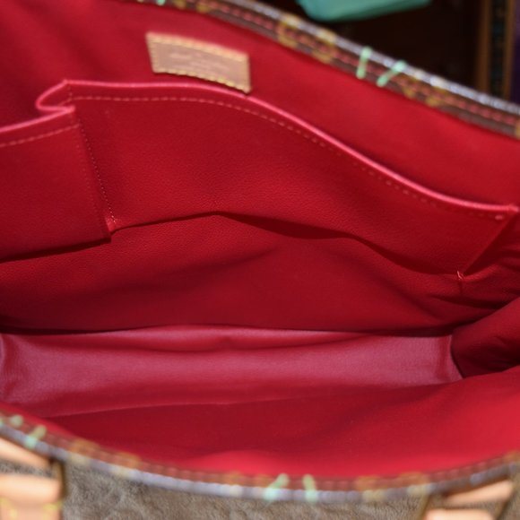 Louis Vuitton SAC Plat Hand Tote Bag Monogram Cherry - Picture 15 of 16